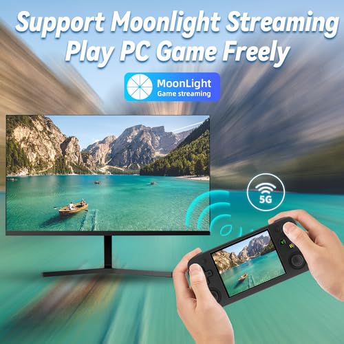 Image of Anbernic RG35XX H Retro Handheld Game Console, 3.5 inch IPS OCA Screen, Linux System, 64GB Preloaded Classic Games, WiFi Bluetooth, HDMI Output, Ideal for Travel Commute Home Outdoor Purple