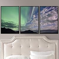 3 Piece Framed Canvas Wall Art Astronomy & Space Canvas Prints Home Artwork Decoration for Living Room,Bedroom - 16