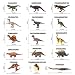 YouCute Dinosaur Toys 15 Figuras realistas con PlayMat Libros Educativos 16CM a...
