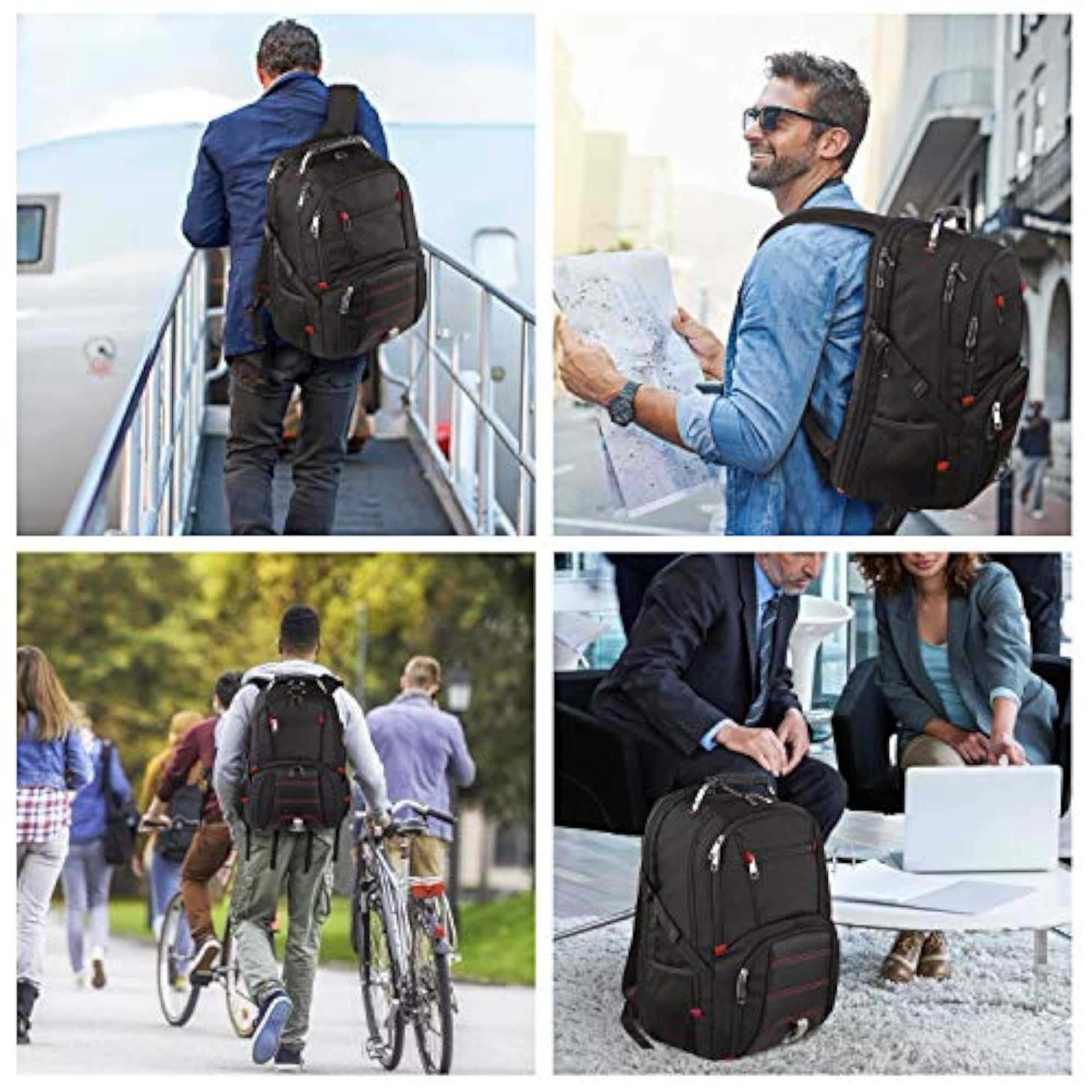 Extra Large Capacity Anti Theft Water-Resistant Backpack