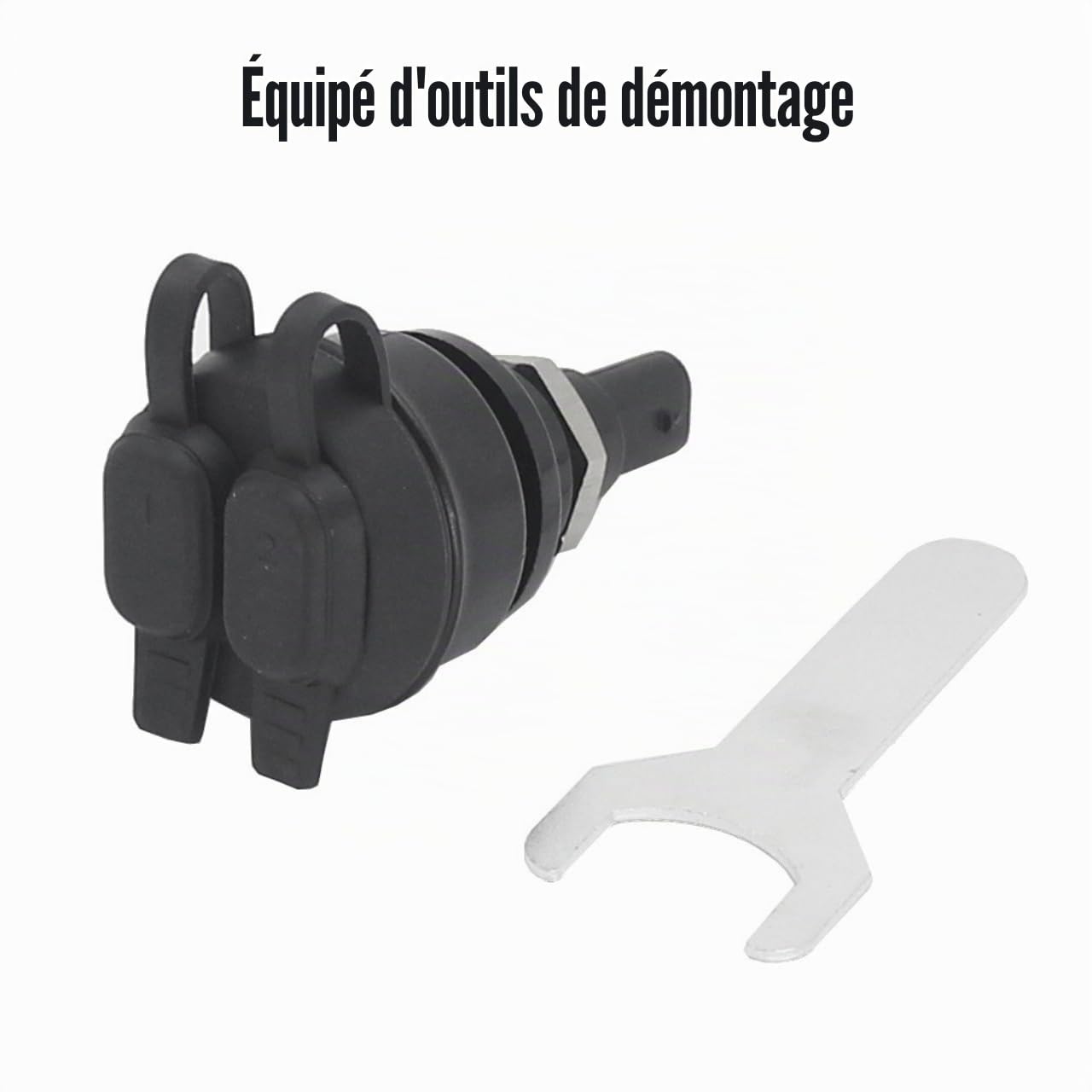 Chargeur USB double port 5 V pour moto BMW R1200GS, R1250GS, R1250RT, R1200RT, R NineT, K1600GT, K1600GTL, K1300S, K1300GT, G310GS, F900R, F900XR, F850GS, F7550GS 0, F65. 0