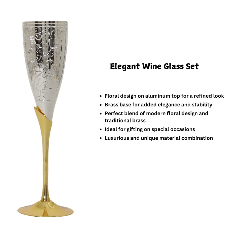 German Silver Wine Glasses - Gift Set with Velvet Box -6
