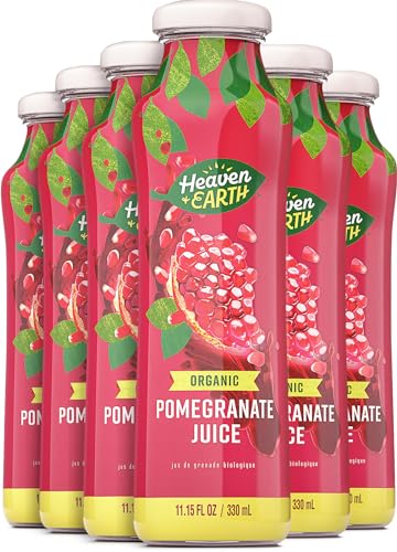 Heaven & Earth 100% Pure Organic Pomegranate Juice