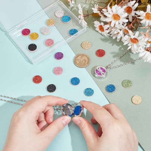 NBEADS 2 sets de difusores aromáticos con collares y recambios miniatura 3