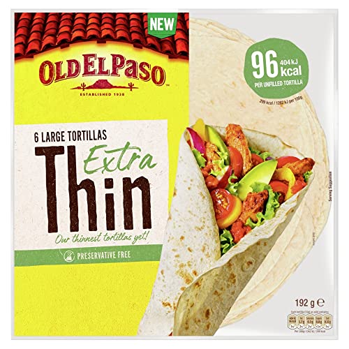 Old El Paso 6 Large Tortillas 192g