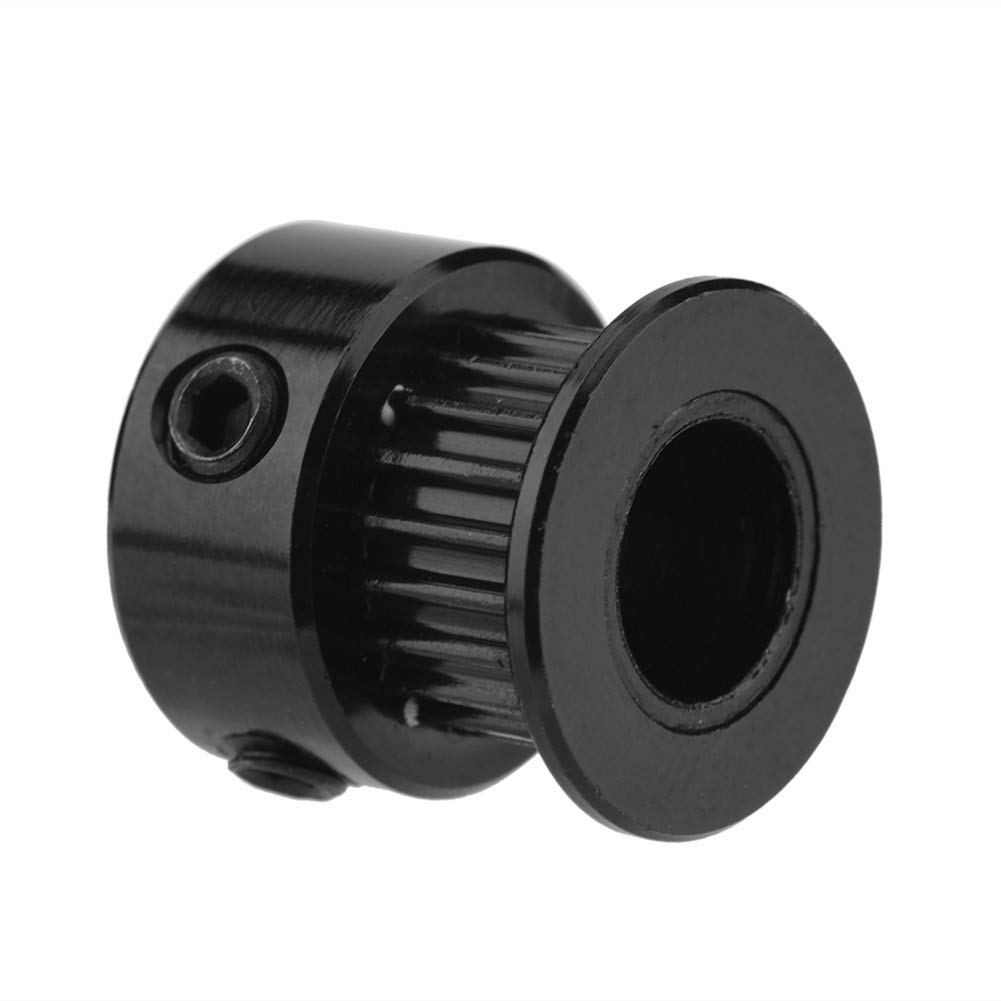 Lazmin 3D Printer Timing Pulley, Aluminum 2GT Synchronous Wheel 20 Teeth Bore, 5pcs 6mm Width 2GT Timing Belt Pulley Gear (8mm Bore)