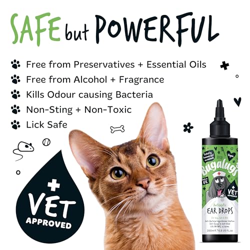 BUGALUGS Antiseptic Ear Drops 200ml – Ear Disinfection, Kills bacteria, Stops Odours, Scratching & Discomfort, Anti-fungal (Yeast), Veterinary-grade, for Dogs, Cats & all other animals - Image 7