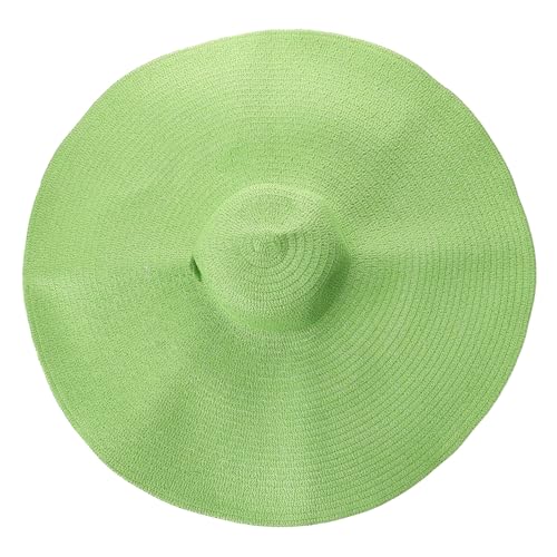 Chapeau de plage pliable vert pour le camping et les sorties d'été