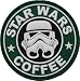 Star Wars Coffee Velcro Morale Patch