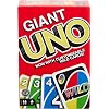 Mattel Games Giant UNO Card Game for Kid, Adult & Families, Color Blind Accessible & Customizable Large Deck