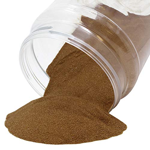 Just Artifacts Craft and Terrarium Decorative Colored Sand (1lb, Chocolate Brown)