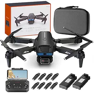 TOOWOON TRENDS A6 Pro Drone with 2K Camera, 2.4G WiFi Transmission, 40 Minutes Flight Time with 2 Batteries, Remote Control Drone with Motor, Multiple Flight Modes for Adults