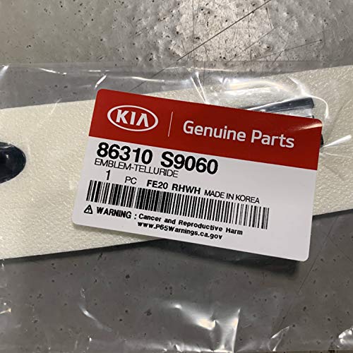 Image of NEW OEM inchNIGHTFALL inch EDITION KIA TELLURIDE HOOD EMBLEM /NAMEPLATE