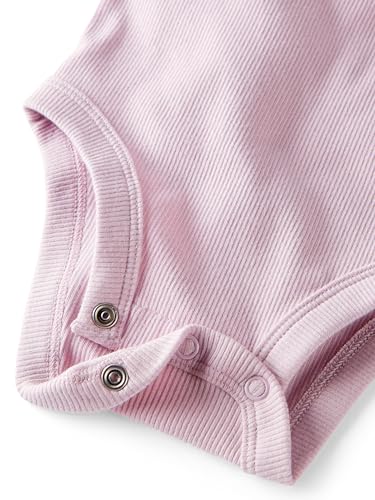 little planet by carter's baby-girls 3-pack Long Sleeve Bodysuits Made With Organic Cotton2