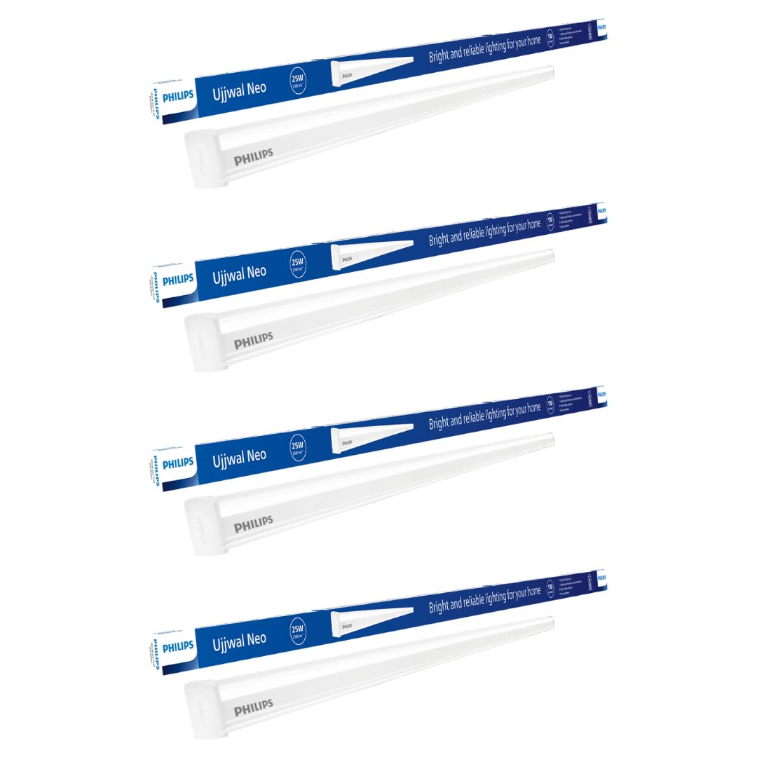 PHILIPS 25 W LED Tubelight | Ujjawal Neo LED Tubelight for Home & Hall, Colour : Cool Day Light, Pack Of 4-picture-10