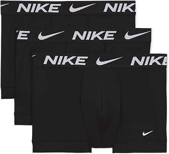 Nike Mens Dri-FIT Essential Micro 4" Trunk Boxer Briefs 3 Pack Medium, BlackKE1156-001
