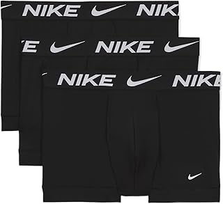 Nike Men's Dri-FIT Essential Micro 4" Trunk Boxer Briefs 3 Pack (Medium, Black(KE1156-001)