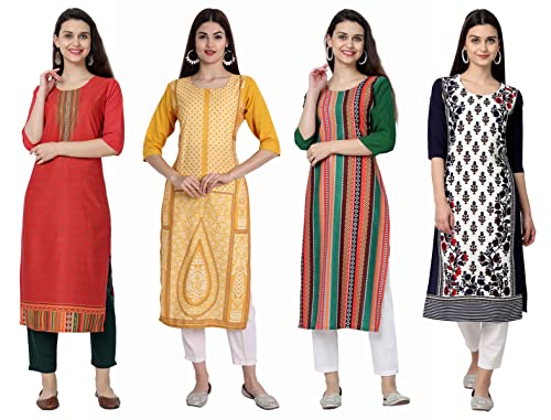 Image of Women's Crepe Straight Kurta