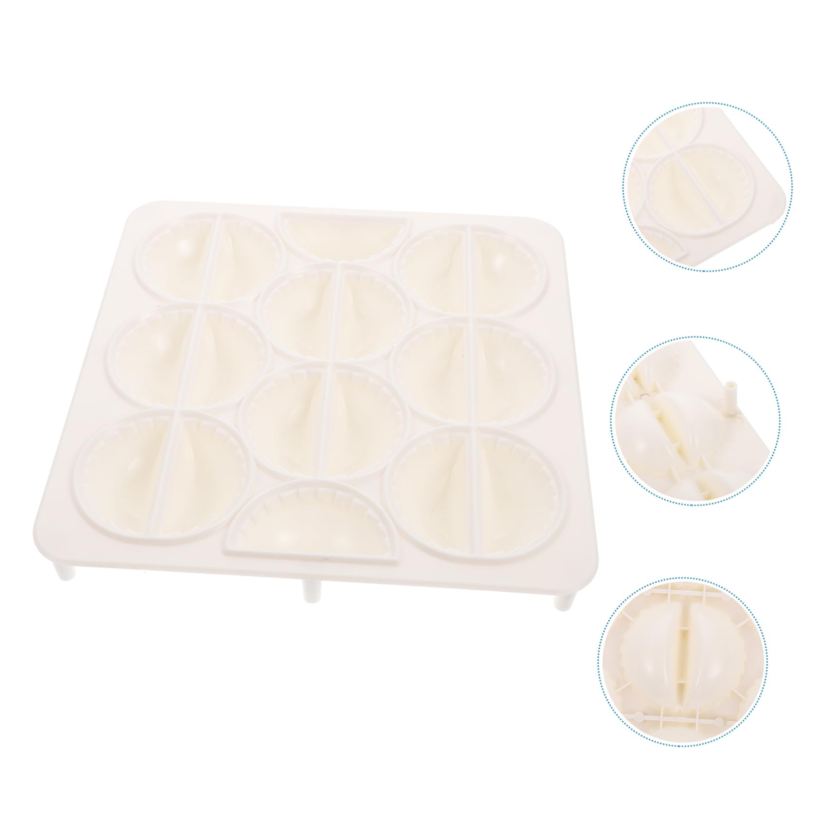 Mikinona 18Holes Plastic Dumpling Maker Set Manual Dough Press Mold for Dumplings Empanadas Wontons Kitchen Tool for Easy Wrapping and Filling Cooking