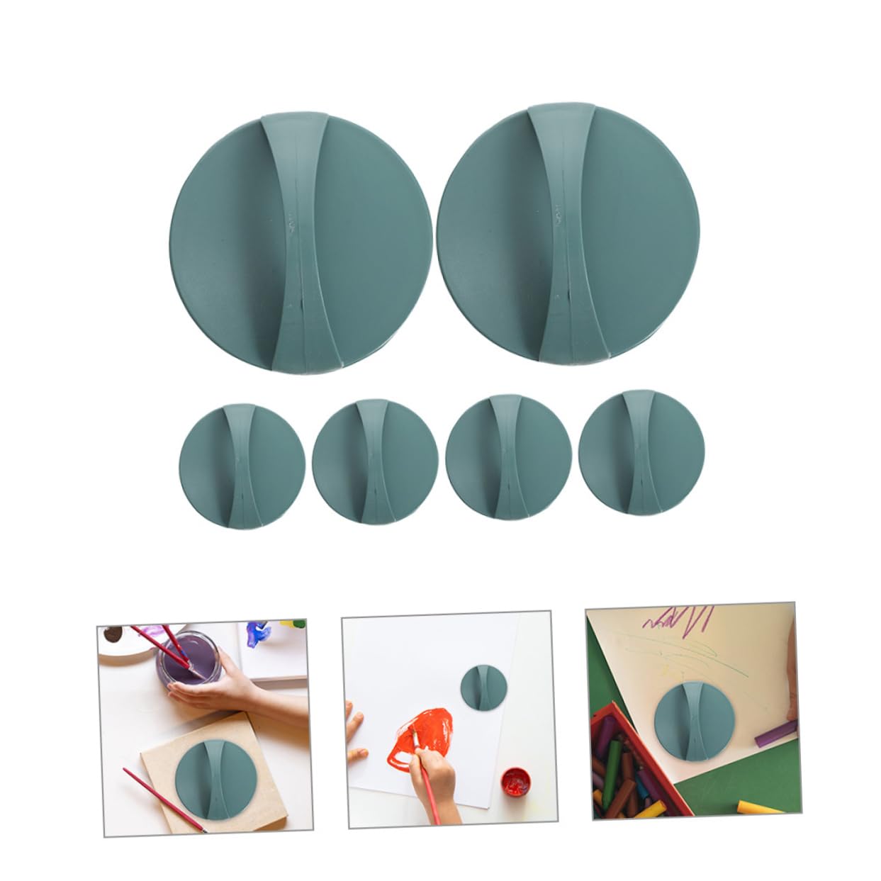 SEWACC Printmaking Supplies Kit 6pcs Printmaking Ink Plates Mats for Crafts and Engraving Projects