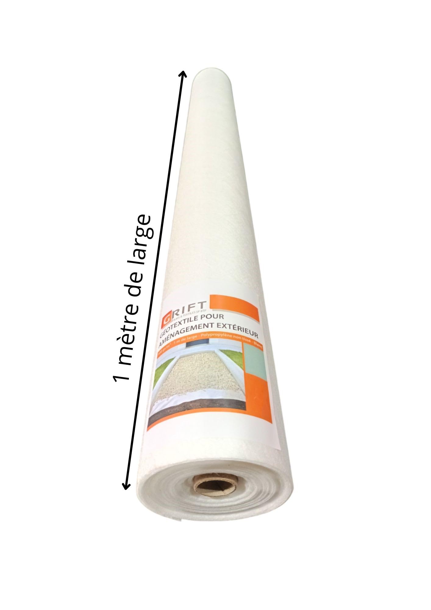 GRIFT - Géotextile 40 m², 100 gr/m², 2x20m²