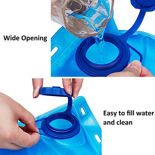 Bexiga de Hidratação, Andoer Bexiga de hidratação 2 litros Bexiga de água à prova de vazamentos Rese
