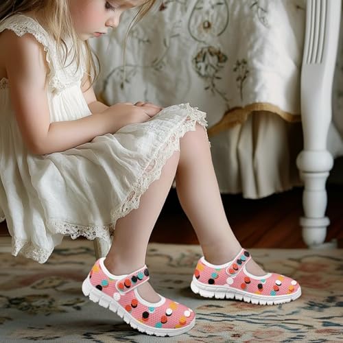 Coloranimal Mary Jane Shoes Girls' Flats Princess Shoes for Girls Dance Shoes Magic Sticker Shallow Mouth Girls Dress Shoes for Kids4