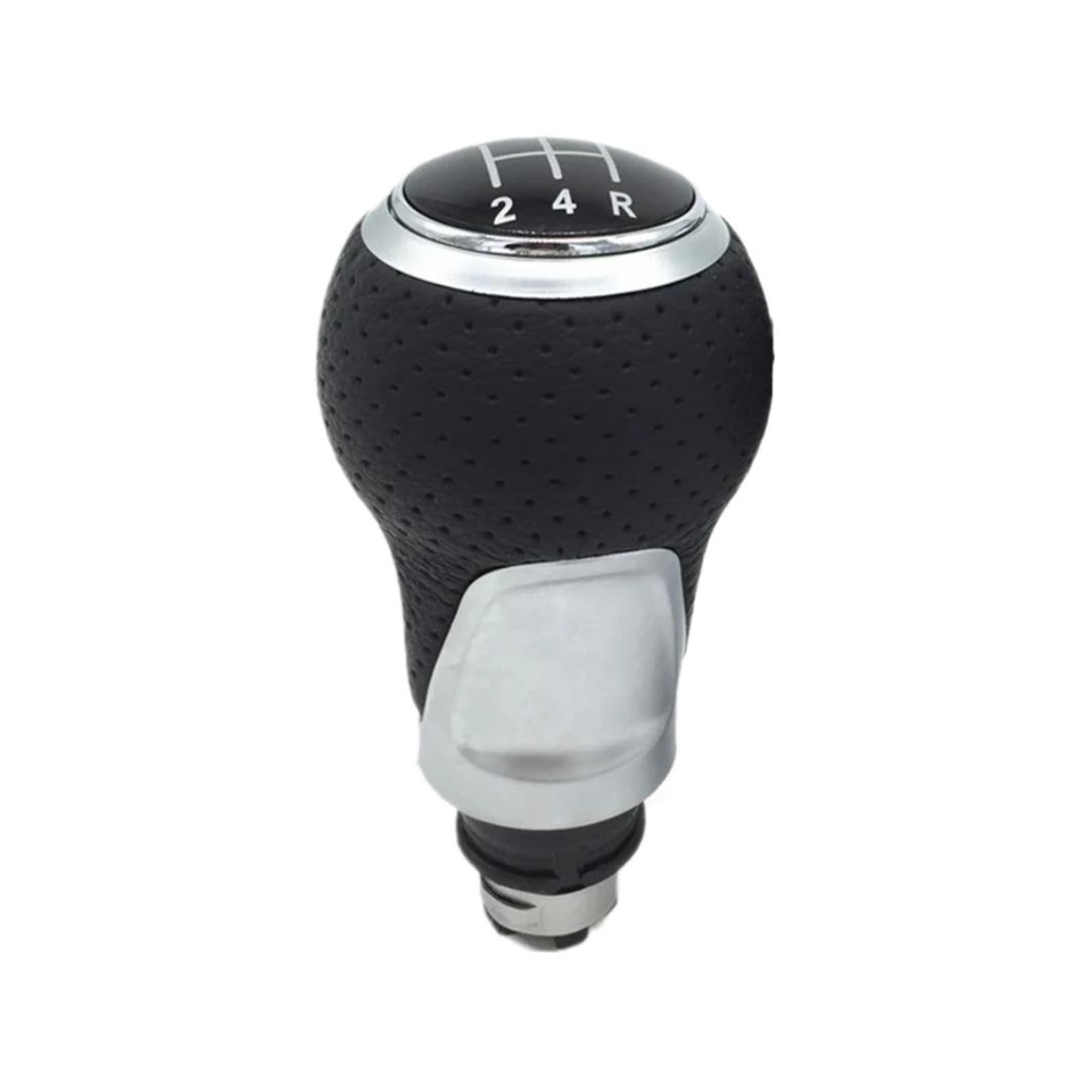 Glblpexelr 12345R Silver Knob For Vw For Golf 5 6 Mk5 Mk6 For Jetta 2005-2014 Sporty Gear Shift Knob