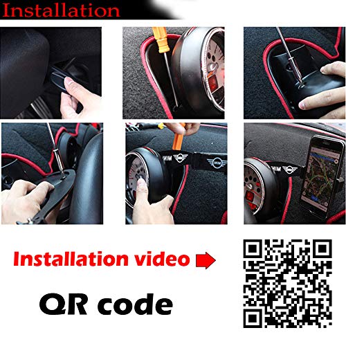Miniclue Behind Tachometer Bolt-On Smartphone Cell Phone Cup Mount GPS Holder with Cradle Rotatable Clip for Mini Cooper F54 F55 F56 F57 F60，1pack - Thumbnail 6