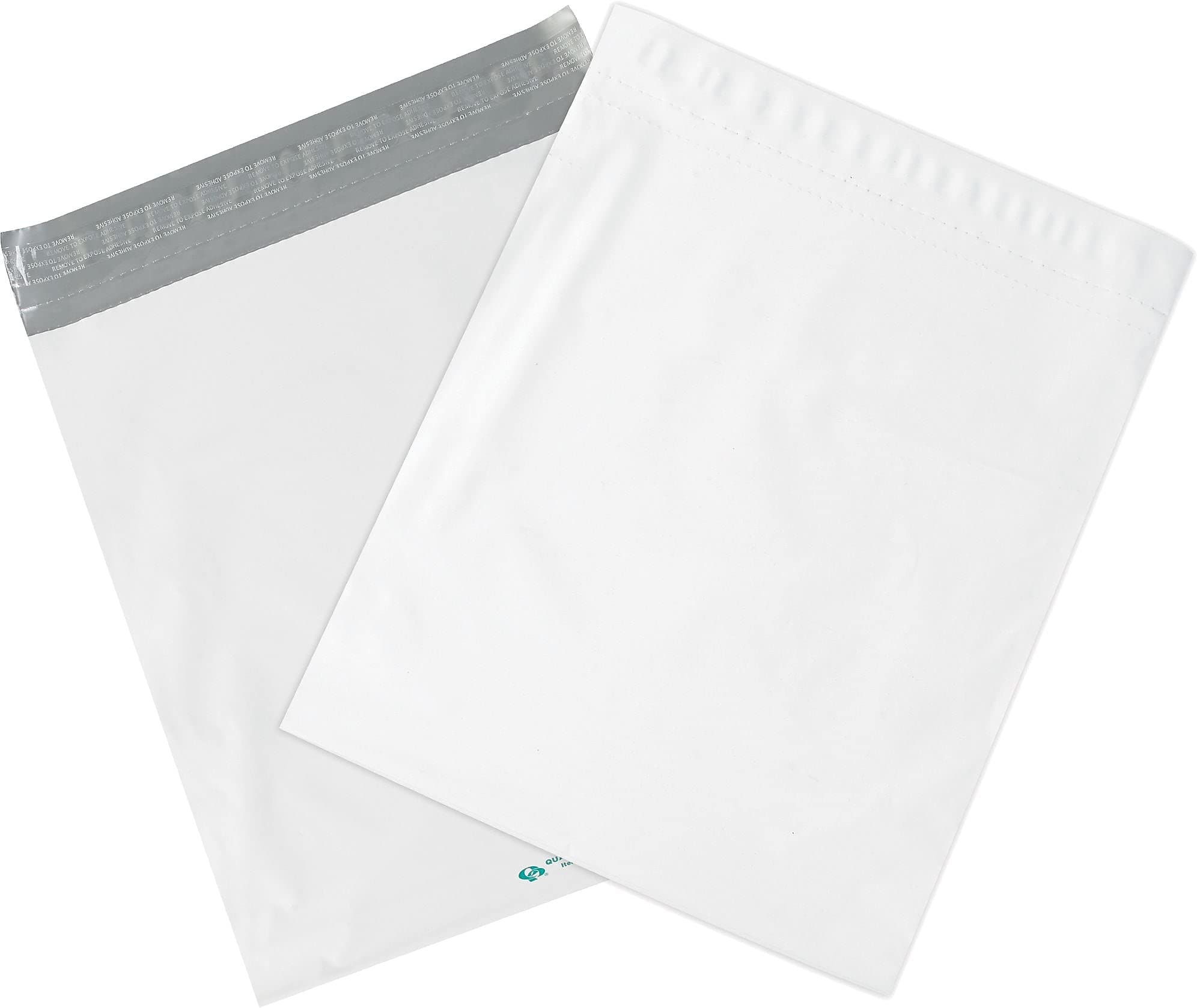 BOX USA Poly Mailer Envelopes, 20' x 24' x 4', White, Self-Seal with Tear Strip, Gusseted, Waterproof and Puncture Resistant, for Shipping Bulky Items