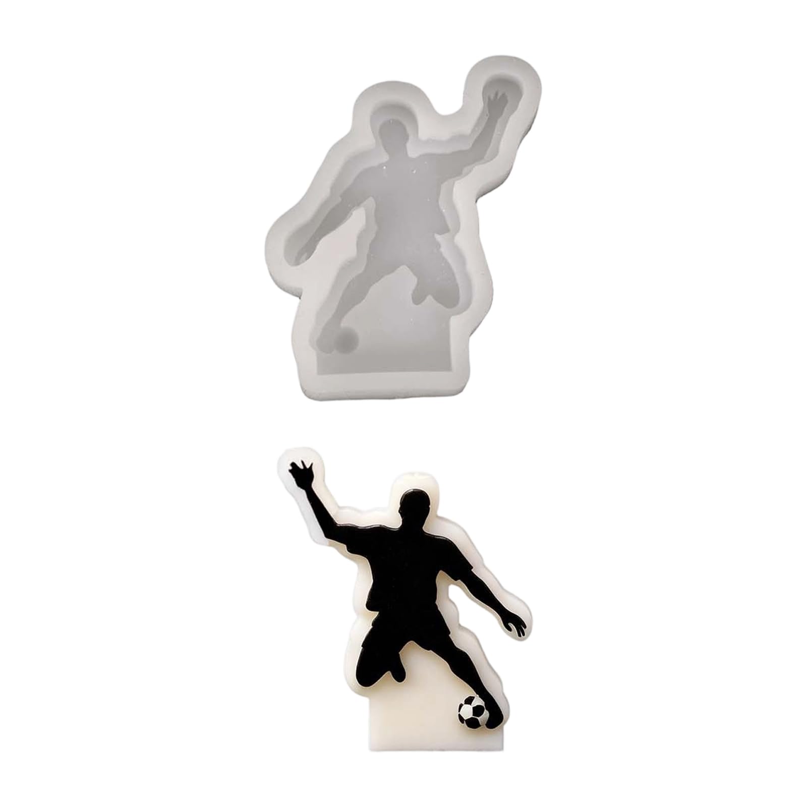 alloneslife Lovely Soccer Silicone Mold for Making, Aromatherapys Candled Resin Ornament Epoxy Resin Casting Mold Aromatherapys