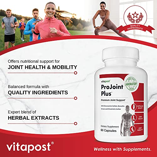 Vitapost Projoint Plus & Turmeric Curcumin Plus | Two Premium Joint Support Supplements. Combine Glucosamine Sulfate & Msm With Turmeric & Curcumin To Support Joint Health & Mobility #TOP6