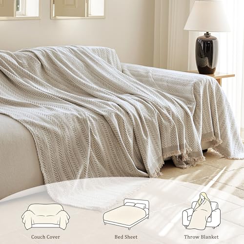 VOIR Couch Cover Washable Loveseat Chenille Sofa Slipcover, Vintage Toffee - image 4