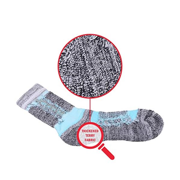 YUEDGE 5 paar Baumwolle Sportsocken für Damen Atmungsaktiv Hochleistung – Bild 4