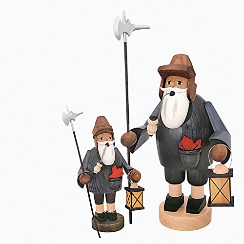 Figurine homme encens Rudolphs Schatzkiste veilleur de nuit bois 36cm