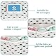 LAINIKE Windeltasche Organizer und Kosmetiktasche 2in1 Windeltasche Kleine Wickeltasche Organizer Baby Windeltasche für Mutter Unterwegs (Wal)