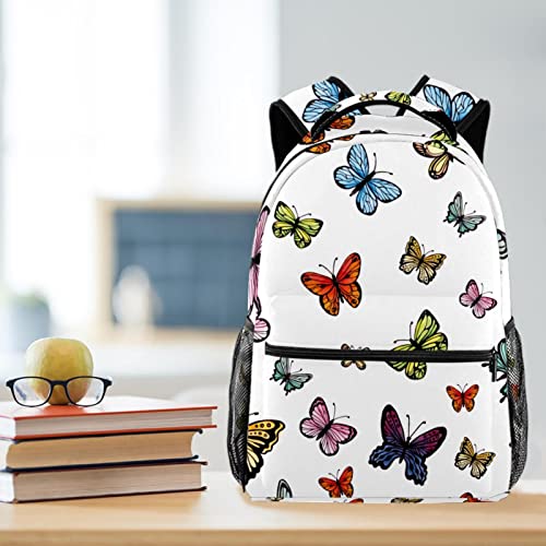 Sac à dos voyage papillons résistant pour éviter le mal de dos