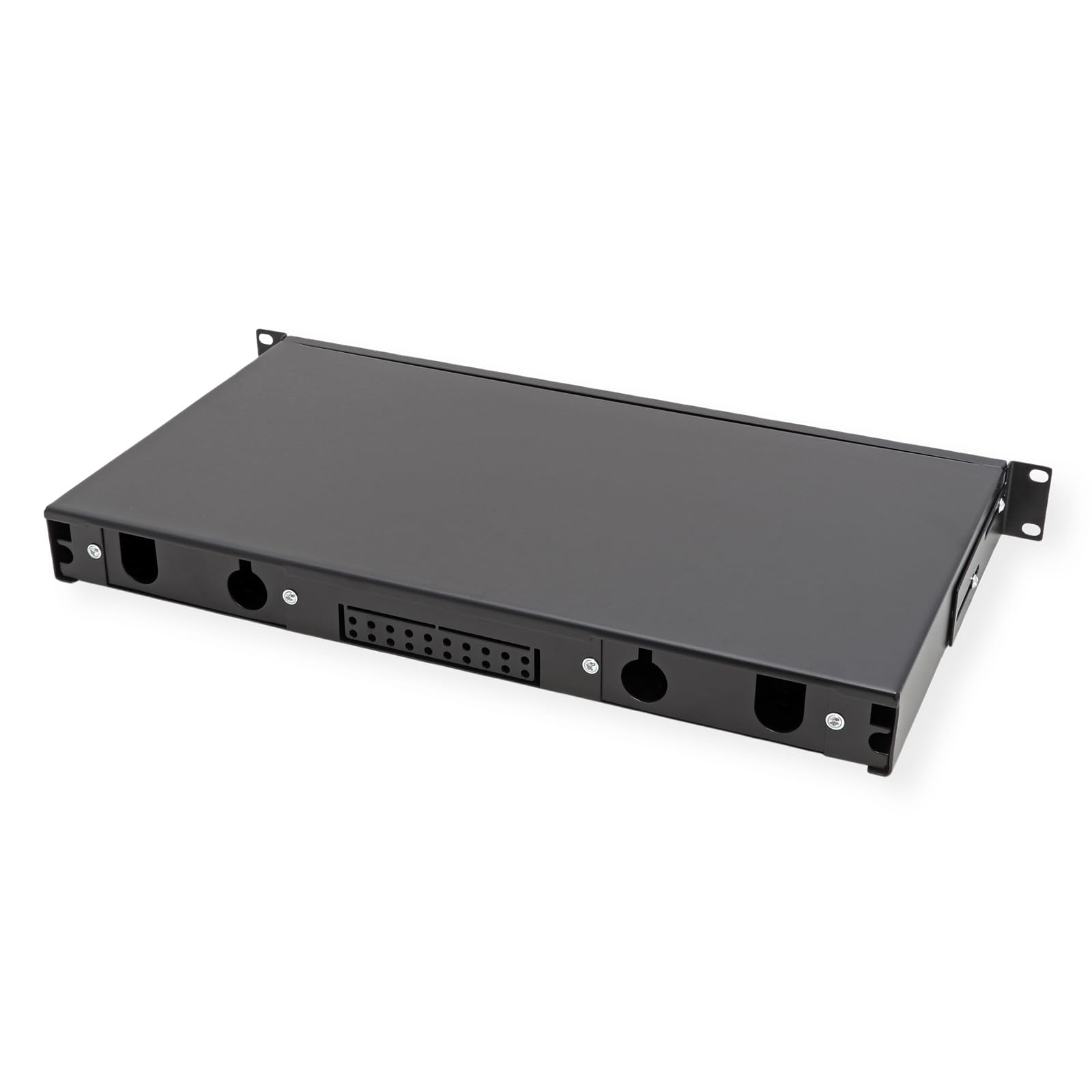 VALUE 19"-Spleißbox leer 1 HE, ausziehbar, 24x SC SX/LC DX