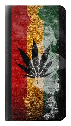 Housse cuir iPhone 17 Reggae Rasta - Étui à clapet anti-choc