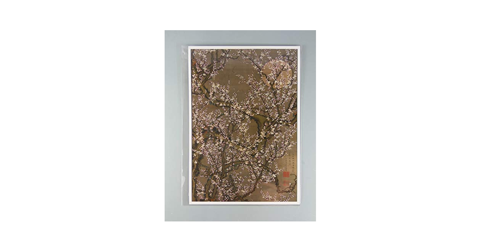 Amazon.co.jp: BiblioArt Series 伊藤若冲「月下白梅図