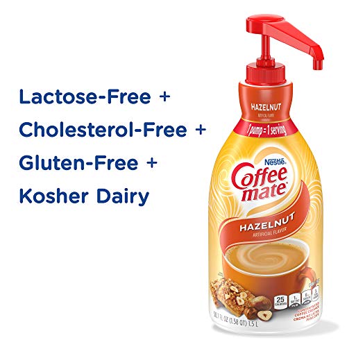 image for Nestle Coffee Mate Coffee Creamer, Hazelnut, Concentrated Liquid Pump 