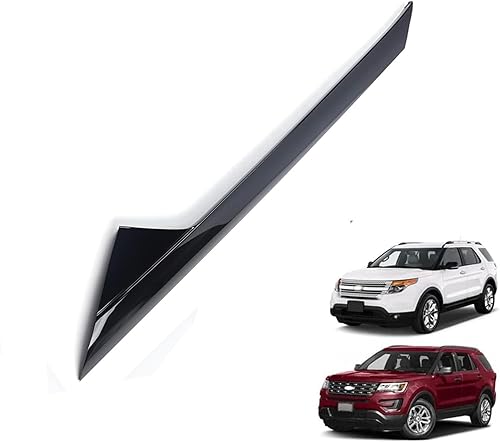 Miniatura 6 de Moldura para parabrisas delantero y exterior, cubierta protectora XLT para Ford Explorer 2011 2013 2014 2015 2017 2019 (lado del conductor+pasajero)