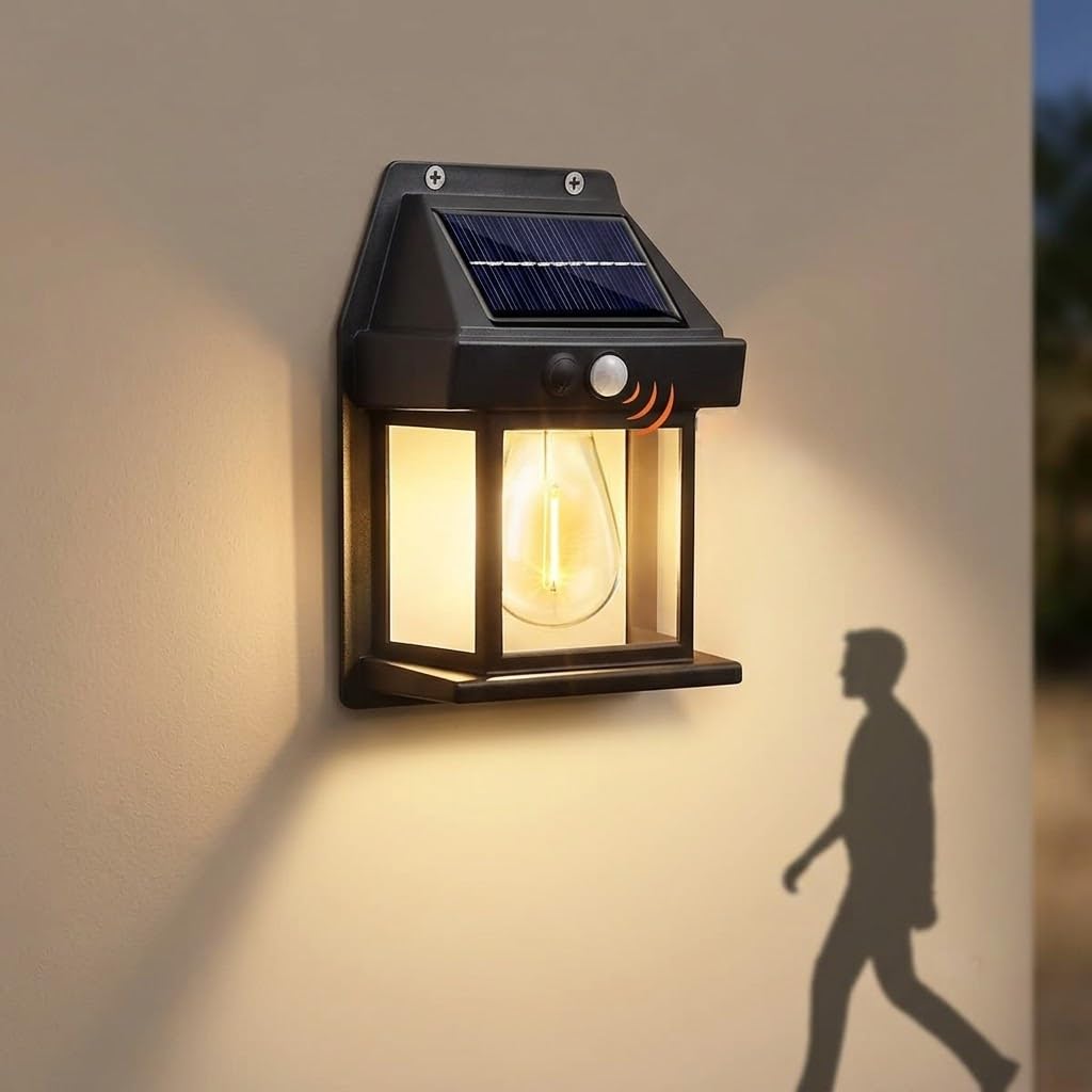 XERGY IP65 Waterproof Outdoor LED Wall Lamp with Motion Sensor – Wireless Automatic Human Detection Night Light for Home, Garden & Exterior Walls (Black)-image-32