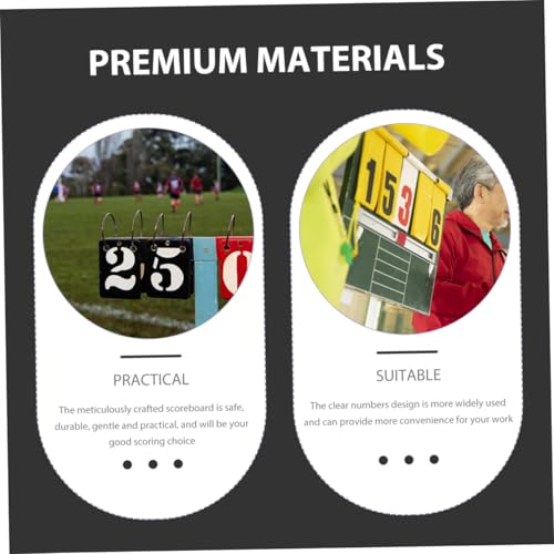 Marcador de puntuación plegable de aleación de aluminio para baloncesto, tenis y voleibol, diseño duradero con números para anotar fácilmente en juegos deportivos miniatura 3