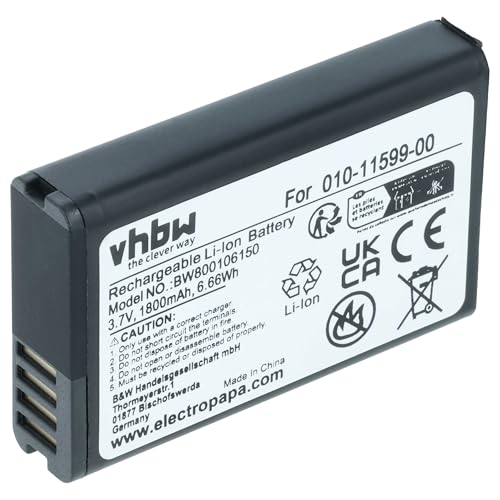 vhbw Batterie Compatible avec Garmin E1GR, E2GR VIRB Elite, Virb Elite, E1GR VIRB Elite, E2GR caméra vidéo caméscope (1800mAh, 3,7V, Li-ION)