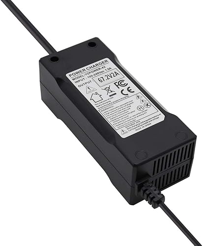 Miniatura 3 de Abakoo Cargador de batería de litio de 60 V Salida 67.2V 2A para 16S 57.6V 59.2V 64V Paquete de baterías de litio DC 5.5mm2.0.039 in0.098 in Plug