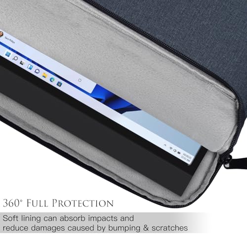 Image of 15.6 inch Portable Monitor Case, Protective Carrying Sleeve for Most 15.6-16.1 inch Portable Monitor with Accessory Pocket, Navy Blue