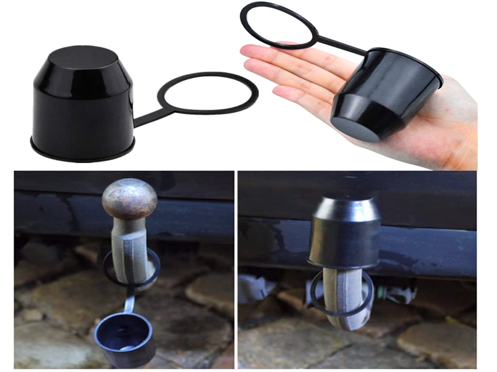 Copertura per gancio di traino con anello di bloccaggio Protezione per rimorchio per roulotte Copertura per gancio di traino in PVC Accessori per auto impermeabili  34