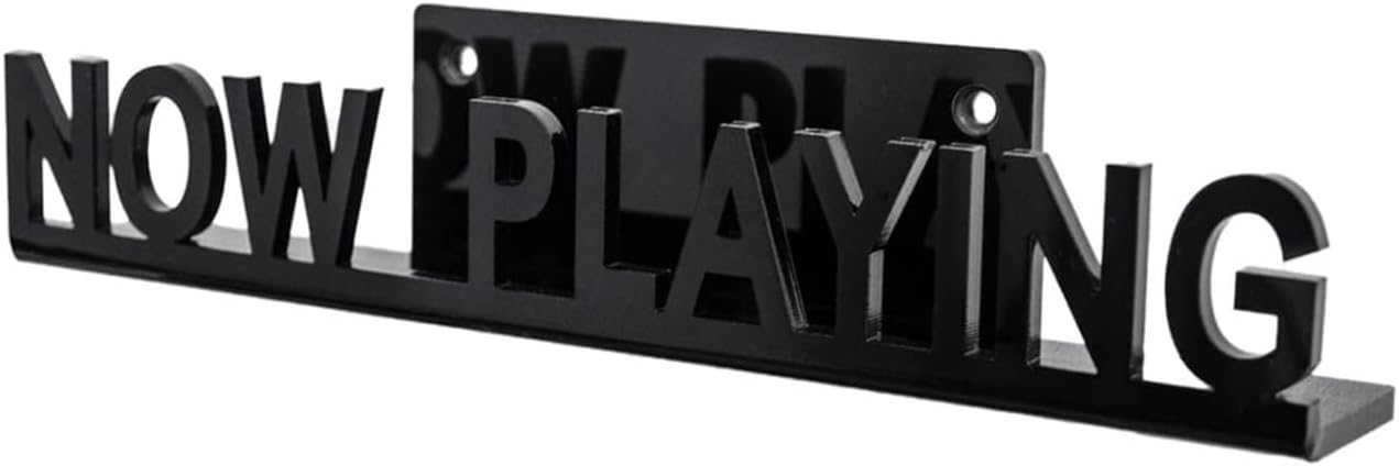 Ginobili Wall Mount CD Record Display Stand Now Playing Acrylic Vinyl Record Shelf for Home Decoration Black Easy Install Easy to Use