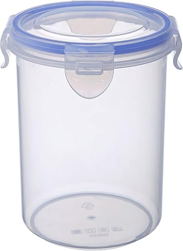 E - Recipiente grande de almacenamiento de alimentos sin BPA con tapas para cocina y despensa, organizador de plástico para arrocera de azúcar,